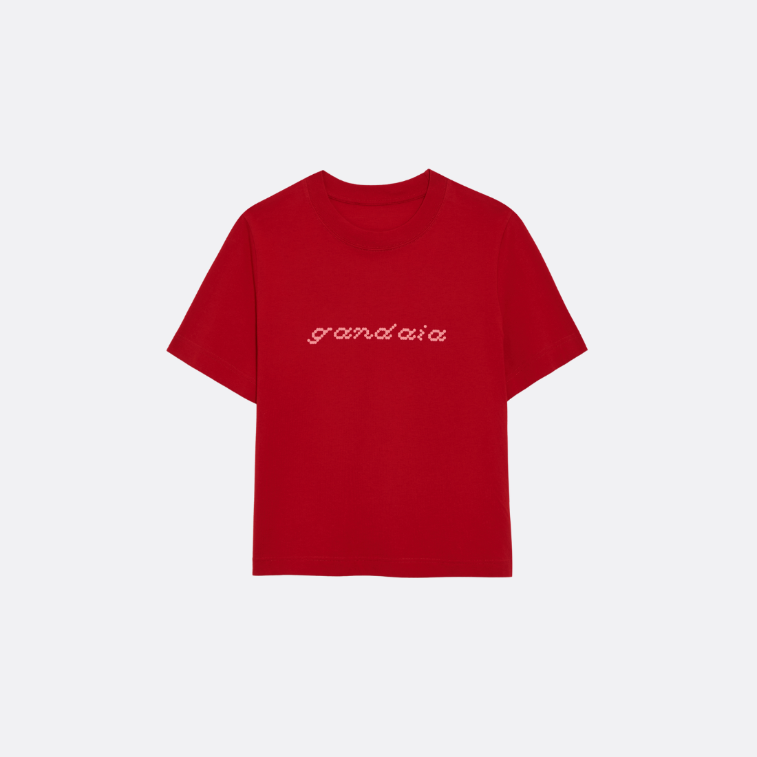Rotes, kurzes T-Shirt