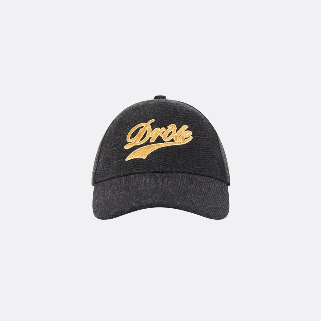 Drôle Embroidered Denim Cap