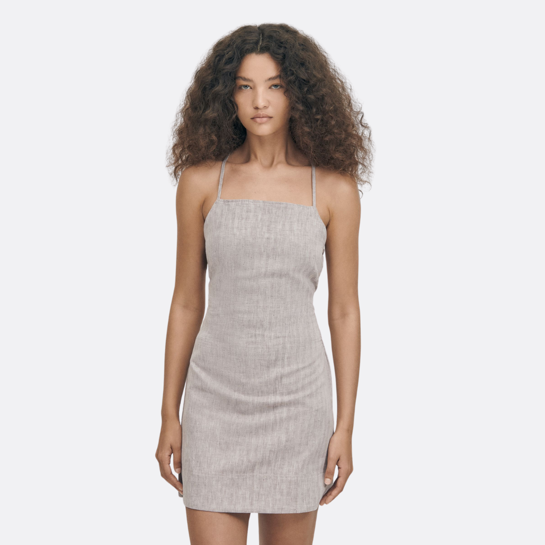 Wila Linen Brown Dress