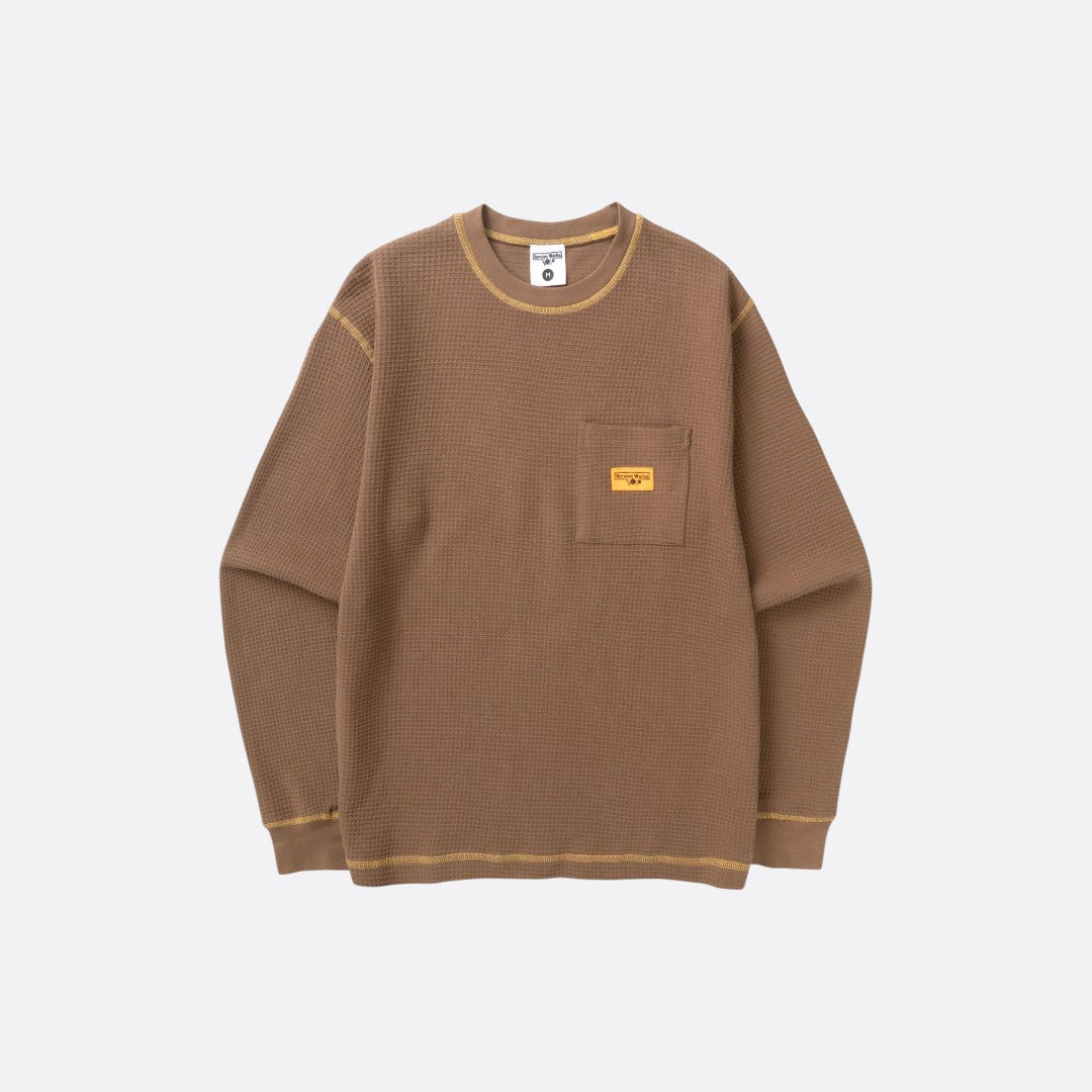 Waffle Contrast Thermal Tee