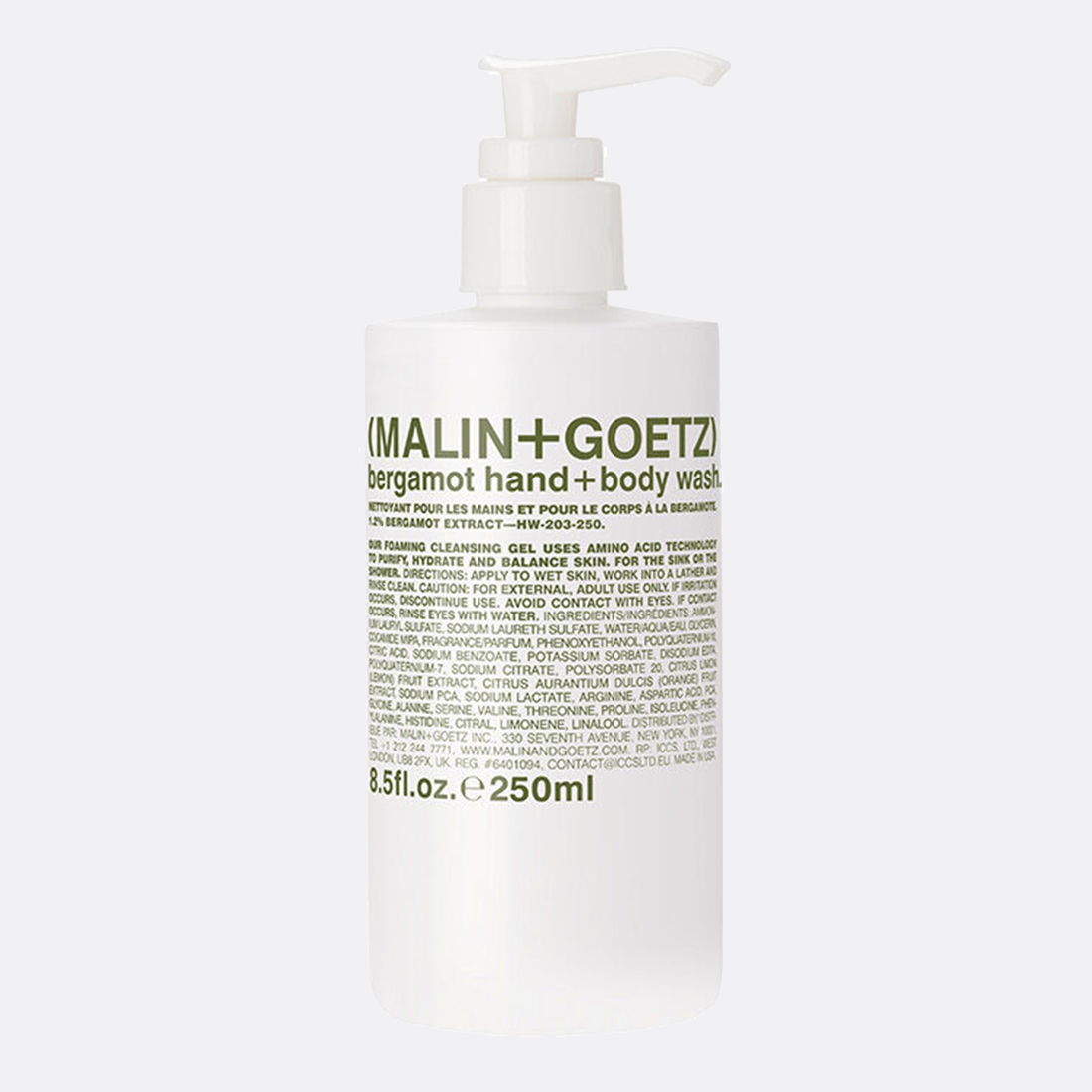 Bergamot Hand + Body Wash, 250ml