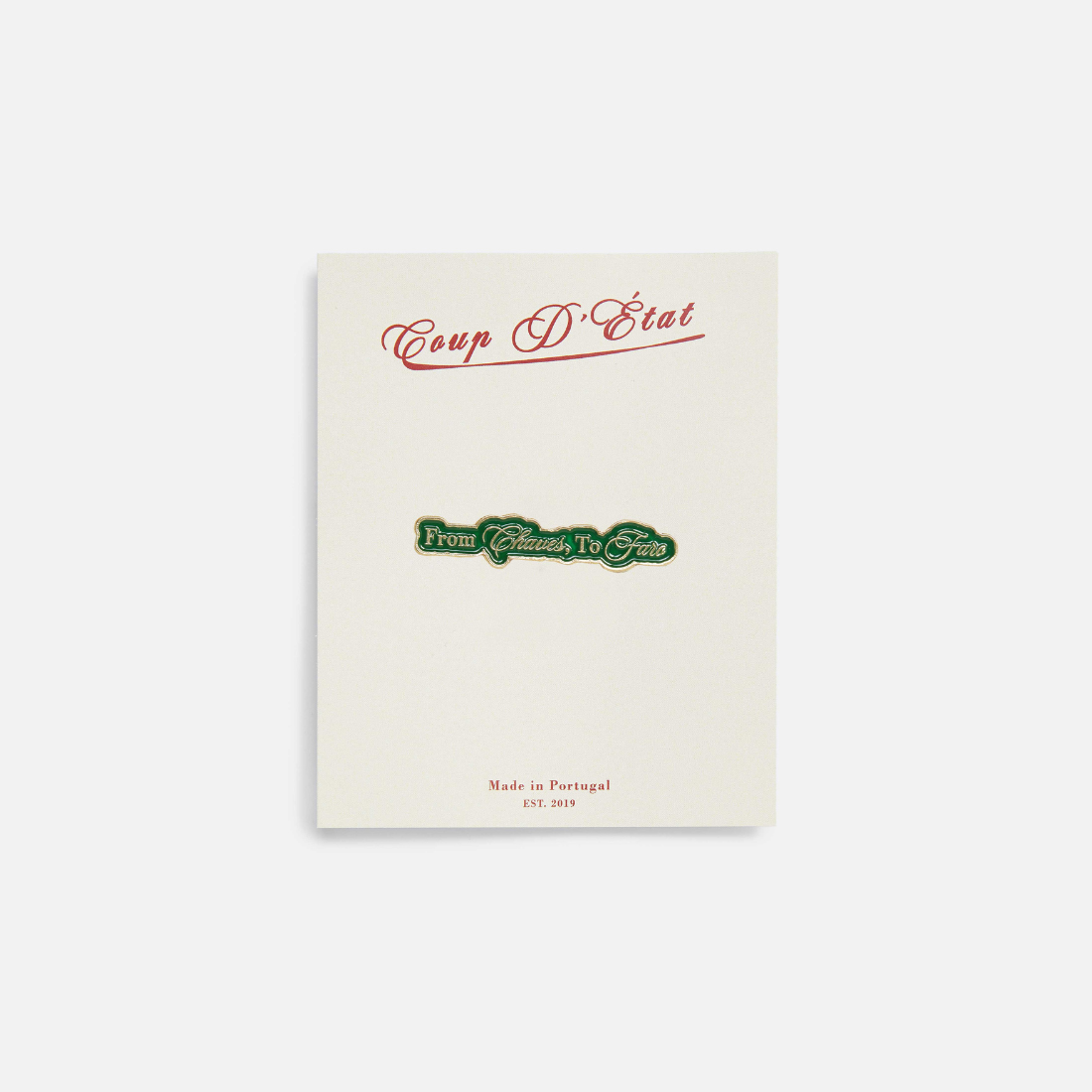 The From Chaves to Faro Pin