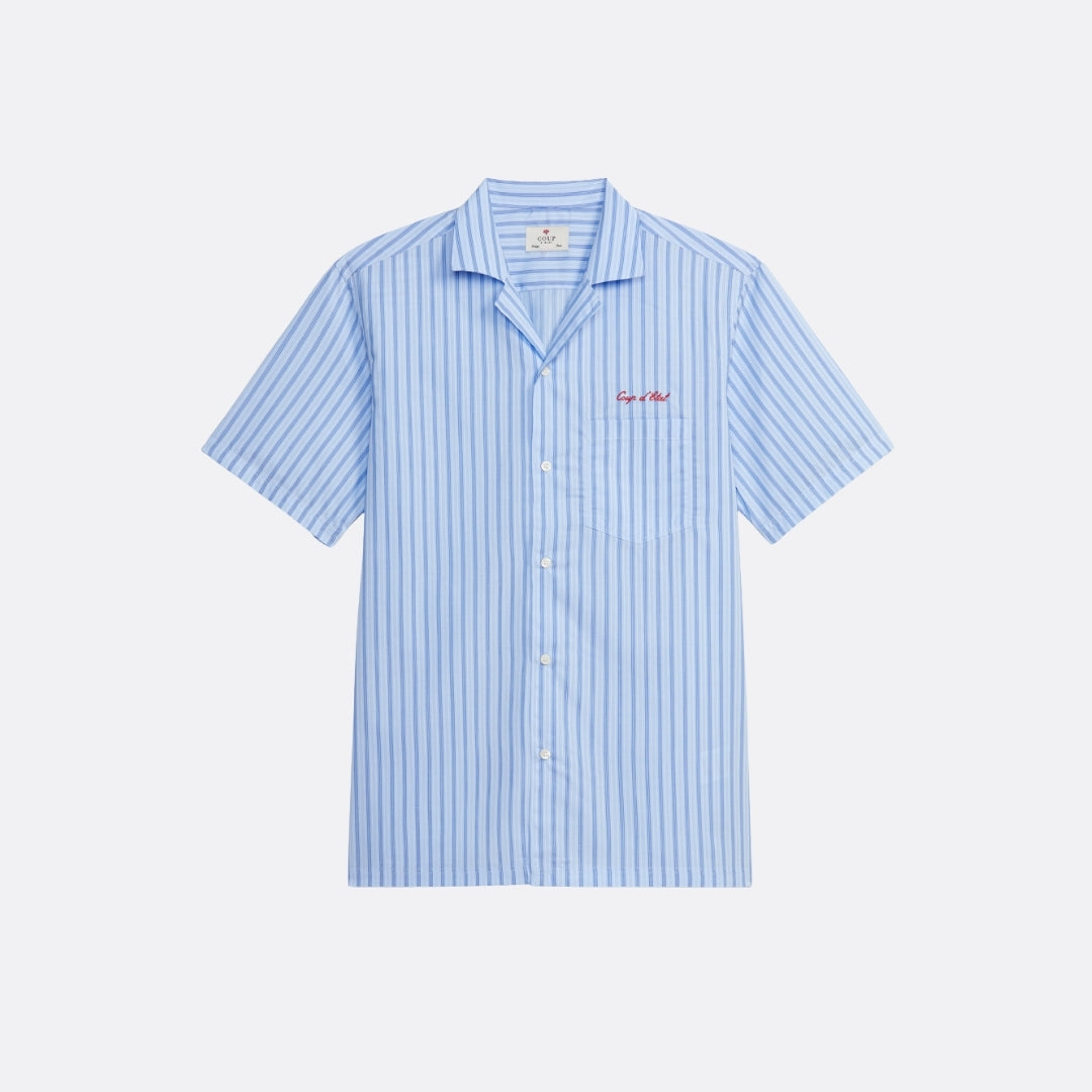 Blue Stripes Shortsleeve Shirt