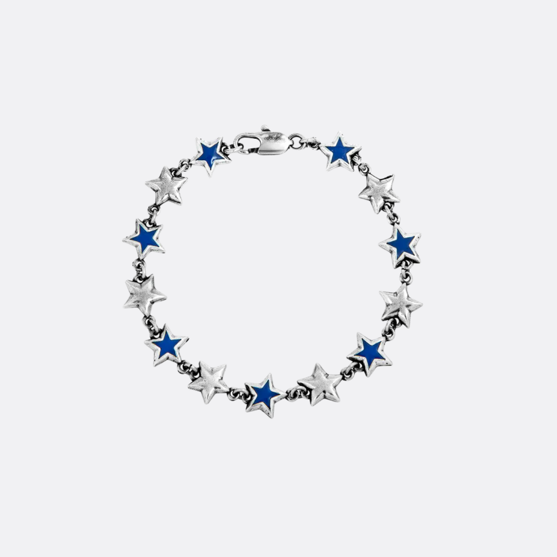 Blue Enameled Stars Bracelet