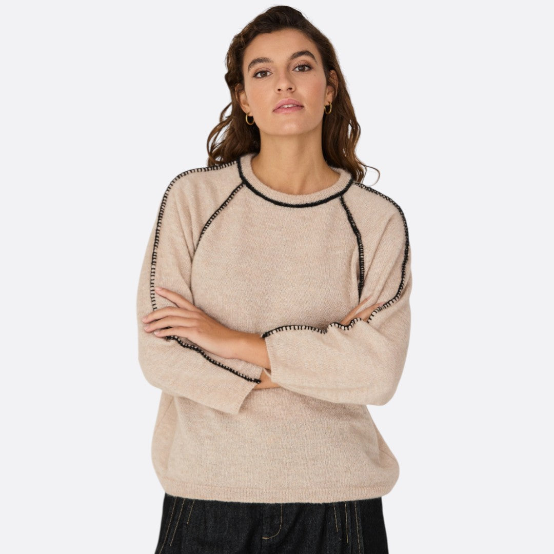 <PRODUCTTITLE> in Beige by SKFK.