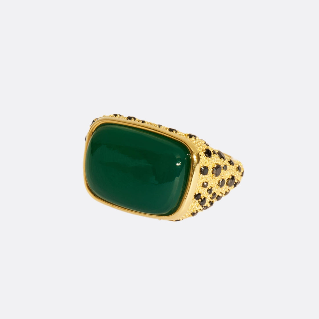 Imprint Green Onyx Ring