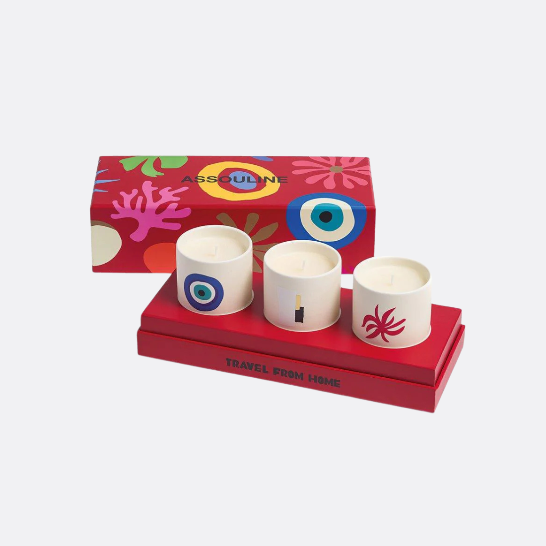Conjunto de mini velas perfumadas para viajar de casa