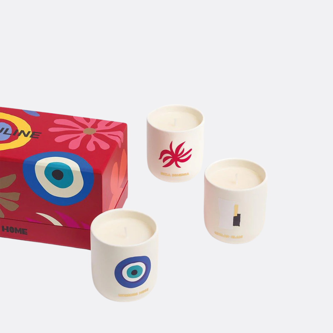 Conjunto de mini velas perfumadas para viajar de casa