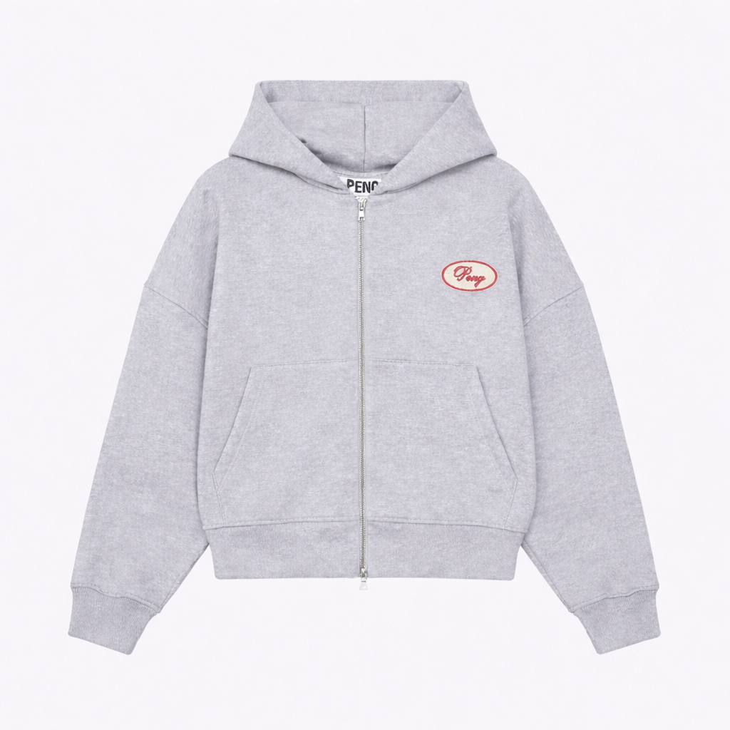 Patch Zip Hoodie