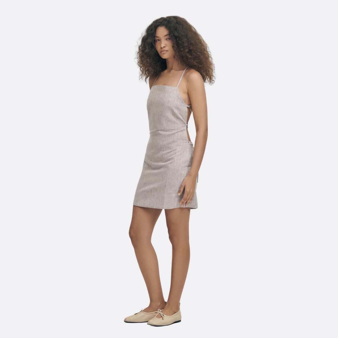 Wila Linen Brown Dress